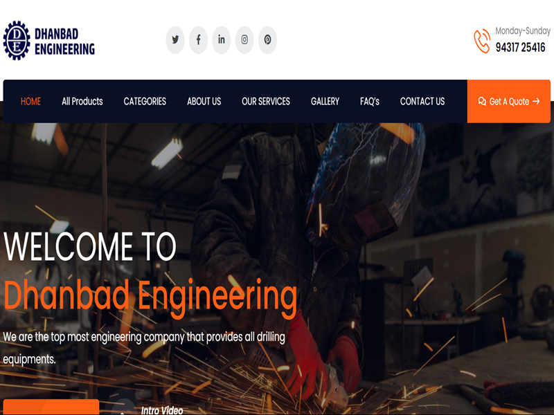 Dhanbad Engineering Website